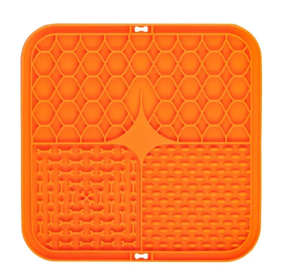 Calming Licking Mat for Dogs & Cats — Slow Feeder with Suction Base