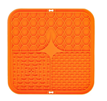 Calming Licking Mat for Dogs & Cats — Slow Feeder with Suction Base