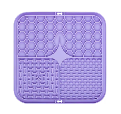 Calming Licking Mat for Dogs & Cats — Slow Feeder with Suction Base