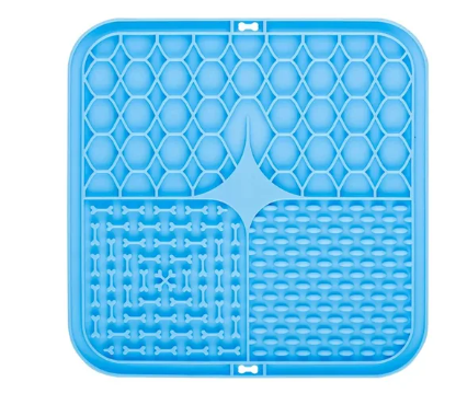 Calming Licking Mat for Dogs & Cats — Slow Feeder with Suction Base