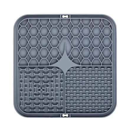 Calming Licking Mat for Dogs & Cats — Slow Feeder with Suction Base