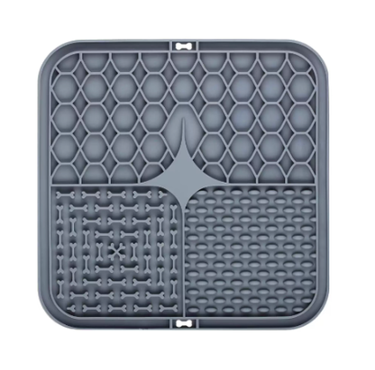 Calming Licking Mat for Dogs & Cats — Slow Feeder with Suction Base