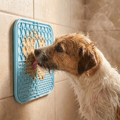 Calming Licking Mat for Dogs & Cats — Slow Feeder with Suction Base