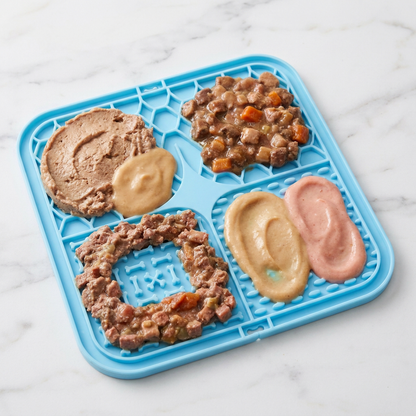 Calming Licking Mat for Dogs & Cats — Slow Feeder with Suction Base